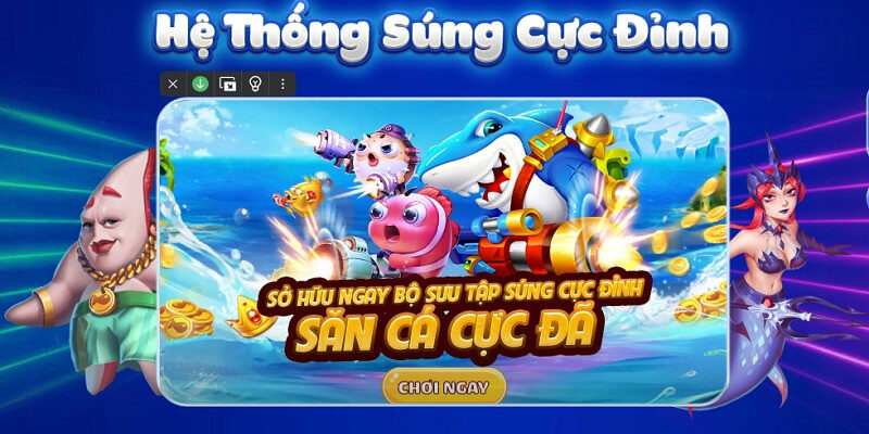 Bắn Cá Zagoo cung cấp đa dạng các loại vũ khí hỗ trợ săn cá