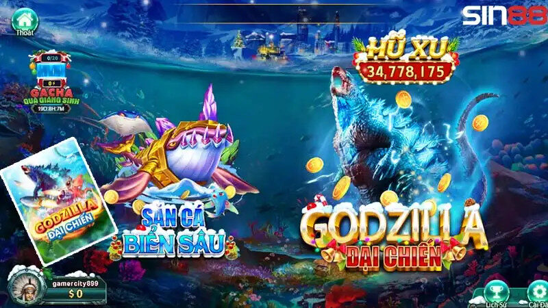 Game Godzilla đại chiến được đông cược thủ săn lùng