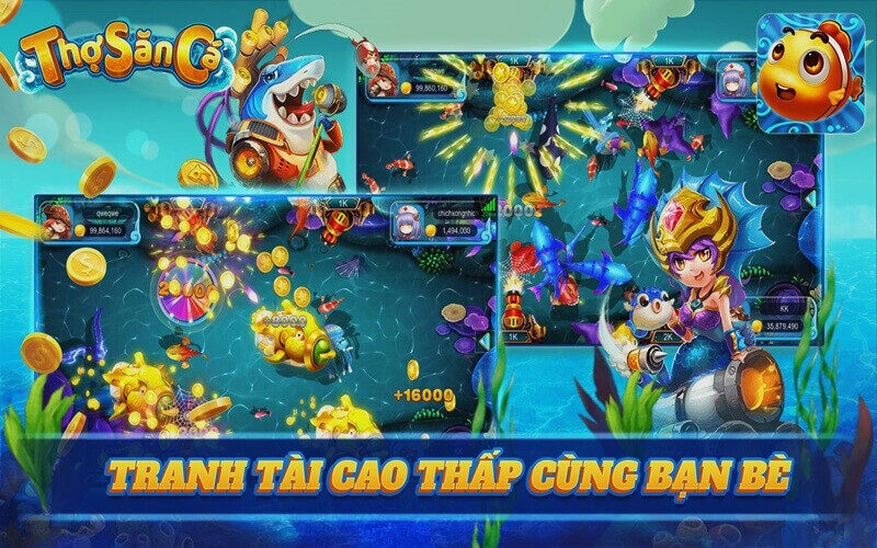 Game Thợ Săn Cá với bạn bè